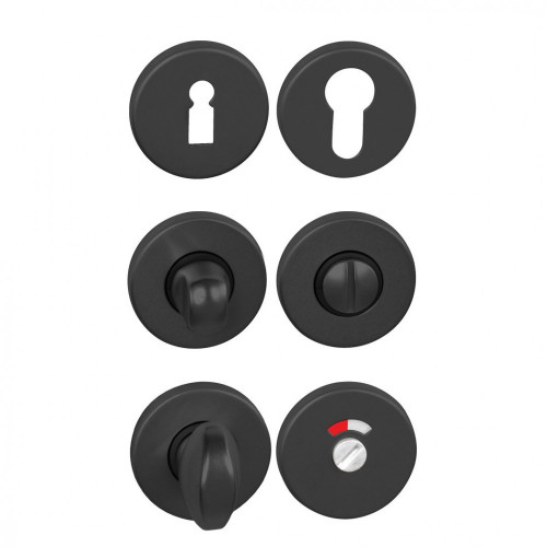 BA - ROZETA - R 50/7 Čierna matná