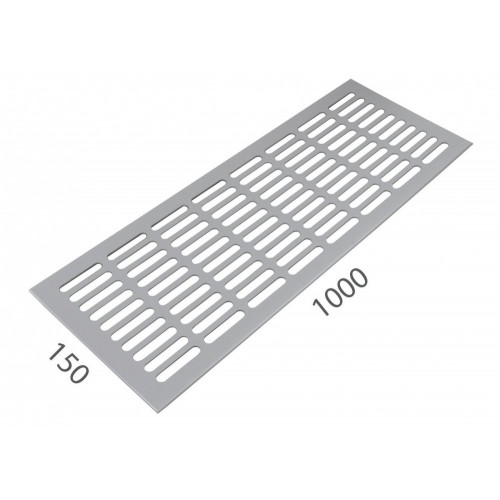SRL - ALFA vetracia mriežka 150 x 1000 mm Strieborná matná
