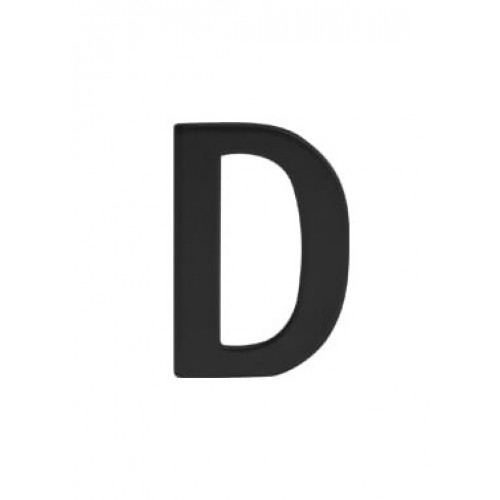 SO - BB - BB993 - DOMOVÉ PÍSMENO "D" - 43 mm Čierna matná