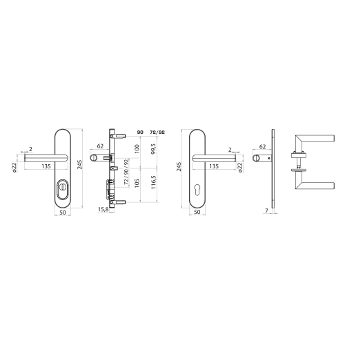MPK - SECURO INOX S01 PLUS - SO FAVORIT Grafit matný PVD MPK - SECURO INOX S01 PLUS - SO FAVORIT Grafit matný PVD