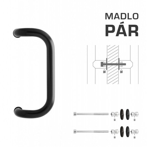 WA - MADLO M2 WA/A-DHP pár Čierna matná