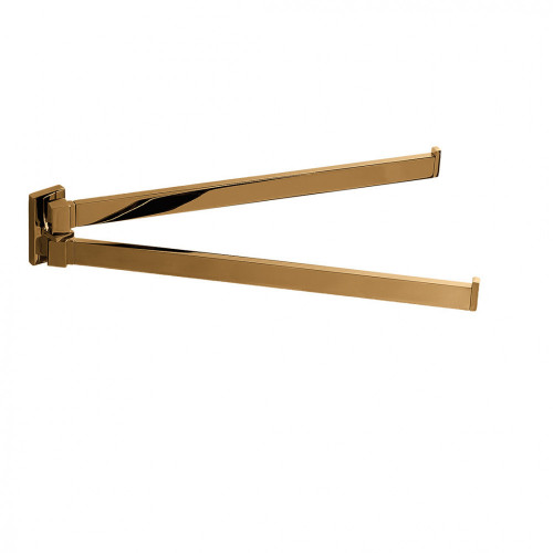 CB - LOOK B1612 - Držiak na uteráky dvojitý 33,5 cm Meď lesklá PVD