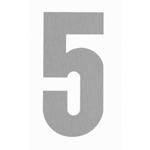 SRA - DOMOVÁ ČÍSLICA "5" - 160 mm Nerez matná