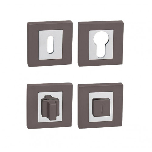 MPK - ROZETA - HR Grafit matný/Chróm lesklý