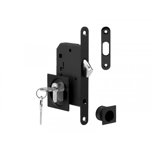 ATZ - Set na posuvné dvere hranatý 3971 PZ Čierna matná