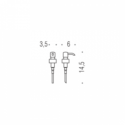 CB - TIME B9356 - Náhradná pumpička k dávkovaču mydla Chróm lesklý
