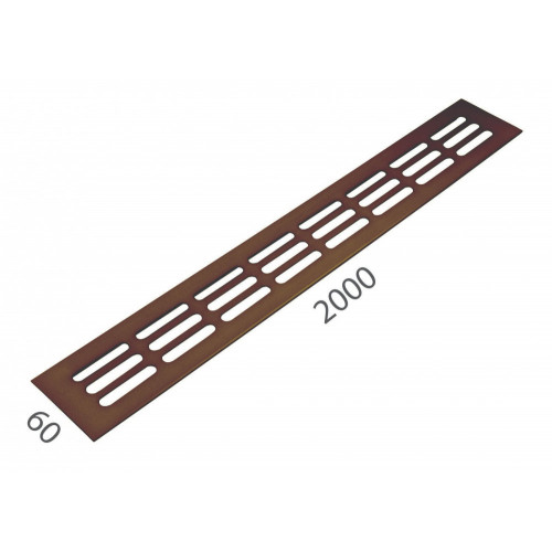 SRL - ALFA vetracia mriežka 60 x 2000 mm Bronz matný