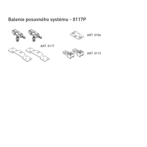 SC - Balenie posuvného systému 100 LEGGERA art. 0117P
