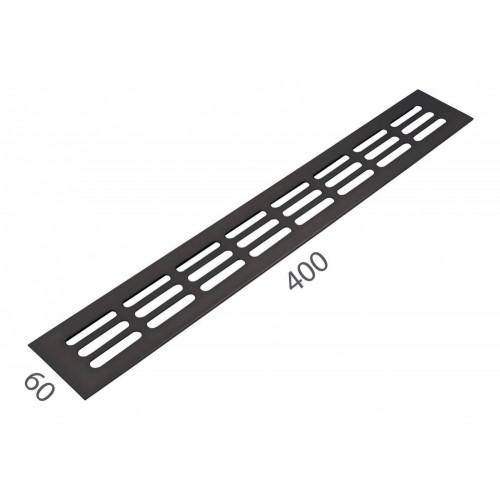 SRL - ALFA vetracia mriežka 60 x 400 mm Čierna matná