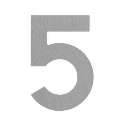 SRA - DOMOVÁ ČÍSLICA "5" 2.50 - 120 mm Nerez matná