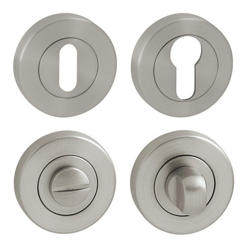 FO - rozeta - R  delená Nikel matný