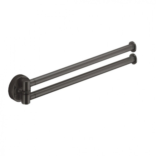 CB - PLUS W4913 - Držiak na uteráky dvojitý 34,5 cm Grafit matný PVD