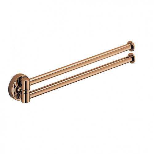 CB - PLUS W4913 - Držiak na uteráky dvojitý 34,5 cm Meď lesklá PVD