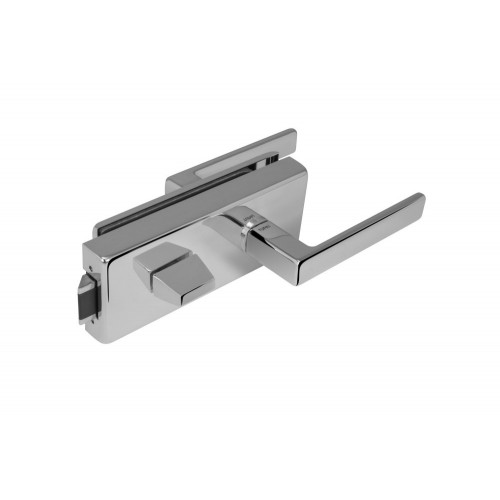 TI - ZÁMOK na sklo s kľučkou SONIA - WC Chróm lesklý