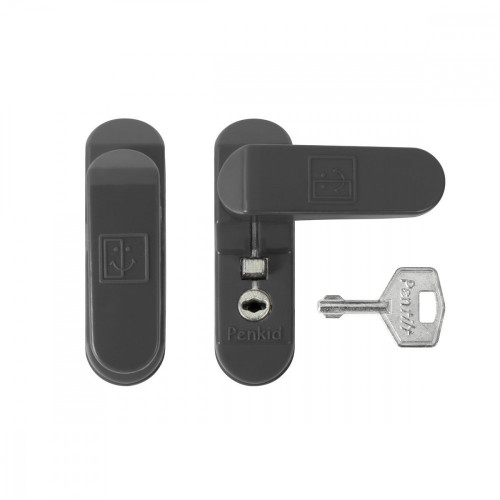 PD - Otočná západka s uzamykaním Antracit matný