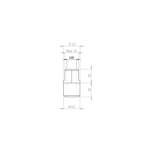 MPK - SECURO S01 Výstupok M8 x 10 mm MPK - SECURO S01 Výstupok M8 x 10 mm