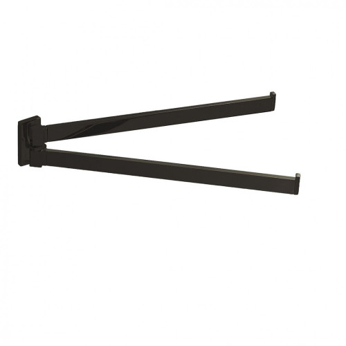 CB - LOOK B1612 - Držiak na uteráky dvojitý 33,5 cm Grafit matný PVD