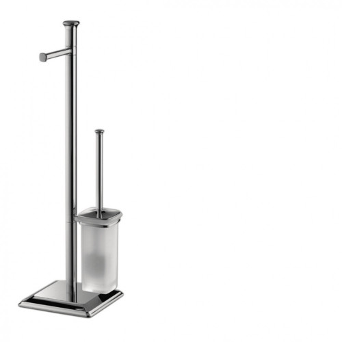 CB - PORTOFINO B3218 - Stojan na toaletný papier a WC kefu Chróm lesklý