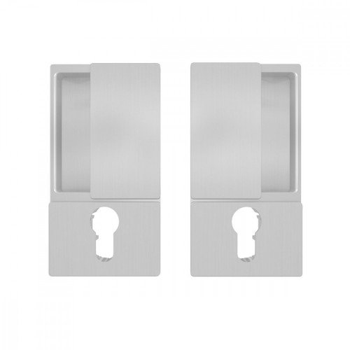 AGB - MUŠĽA WAVE na otváravé dvere PZ Strieborná matná