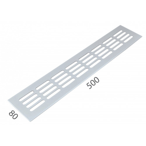 SRL - ALFA vetracia mriežka 80 x 500 mm Biela lesklá