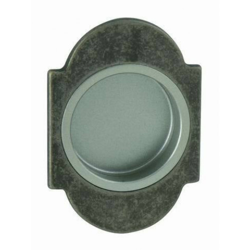 MI - Mušľa DUE TRE WC 84 x 60 mm - ozdobná Čierna antik