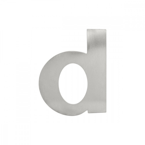 LR - DOMOVÉ PÍSMENO "d" - 145 mm Nerez matná