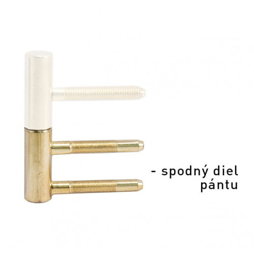 OV - Pánt nenastaviteľný spodný 101/15 Zlatá lesklá