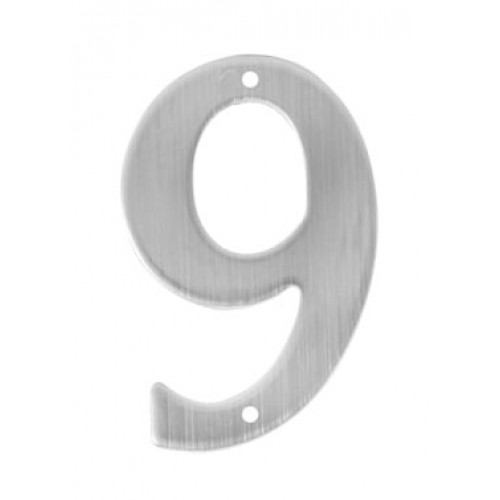SO - BB - B949 - DOMOVÁ ČÍSLICA "9" - 150 mm Nerez matná