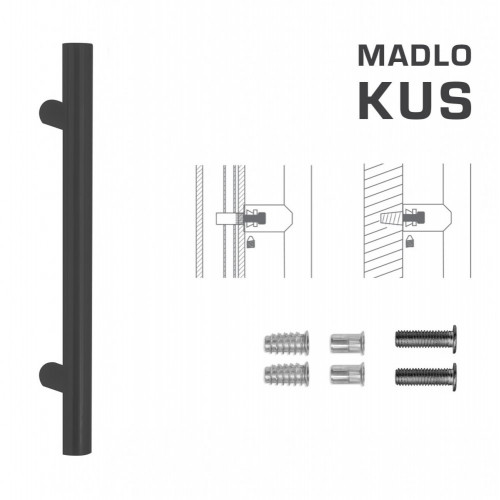 FT - MADLO kód K00 Ø 35 mm SP ks Čierna matná