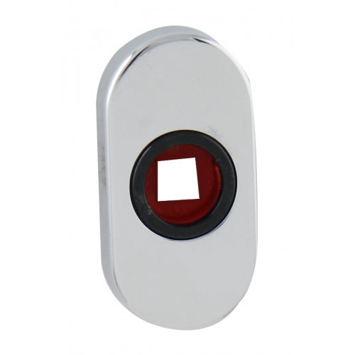 FT - Rozeta R - POD KĽUČKU - 60 x 30 mm Chróm lesklý