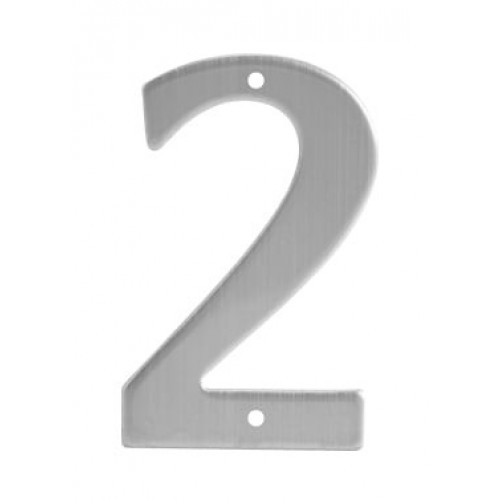 SO - BB - B942 - DOMOVÁ ČÍSLICA "2" - 150 mm Nerez matná