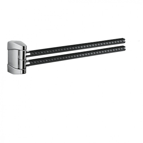 CB - ROAD B8012 - Držiak na uteráky dvojitý 36 cm Chróm lesklý