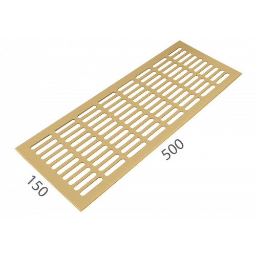 SRL - ALFA vetracia mriežka 150 x 500 mm Zlatá matná