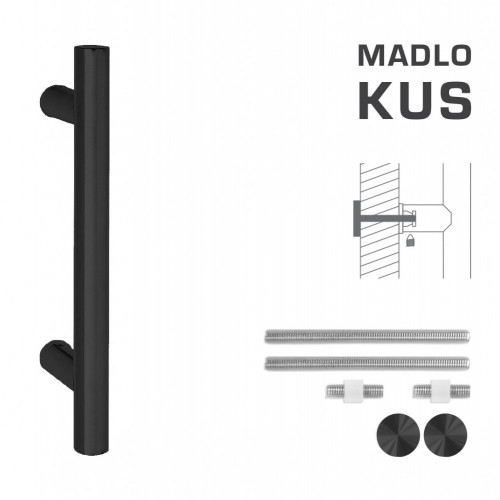 FT - MADLO kód K00 Ø 25 mm UN ks Čierna matná