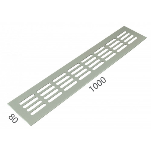 SRL - ALFA vetracia mriežka 80 x 1000 mm Nerez matná