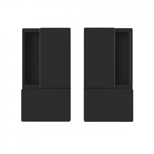 AGB - MUŠĽA WAVE na posuvné dvere bez otvoru Čierna matná