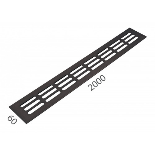 SRL - ALFA vetracia mriežka 60 x 2000 mm Čierna matná