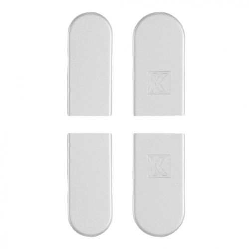 KZ - SET KRYTIEK pre záves KUBICA 2460 4 ks Chróm matný