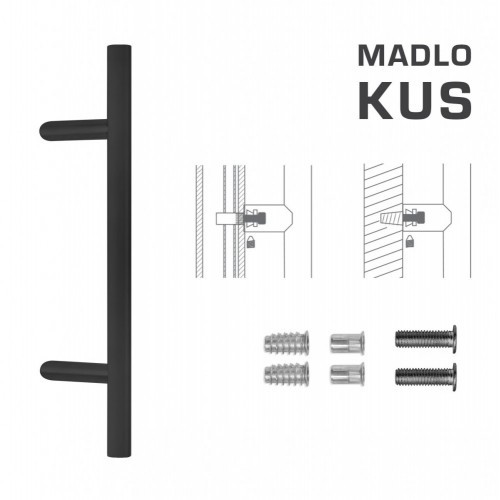 FT - MADLO kód K10 Ø 30 mm SP ks Čierna matná