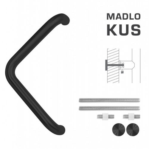 FT - MADLO kód K14T Ø 32 mm UN ks Čierna matná