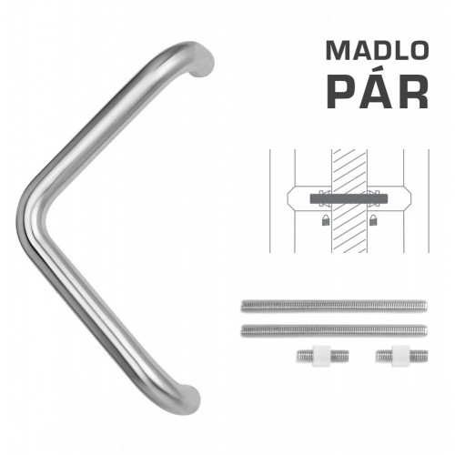 FT - MADLO kód K14T Ø 32 mm UN pár Nerez matná