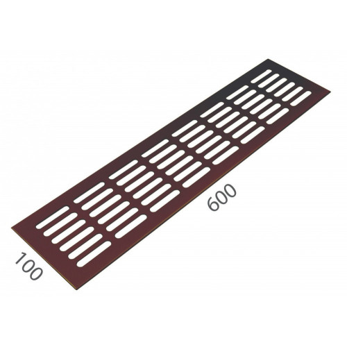 SRL - ALFA vetracia mriežka 100 x 600 mm Bronz matný