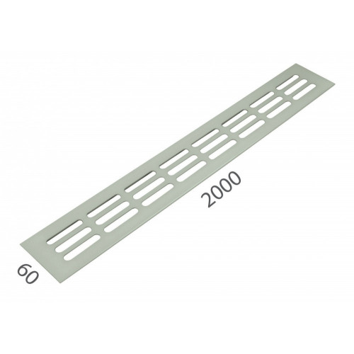 SRL - ALFA vetracia mriežka 60 x 2000 mm Nerez matná