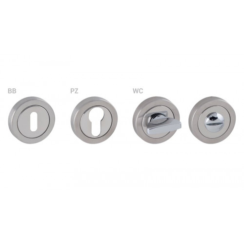 TI - ROZETA - R Chróm lesklý/Nerez matná