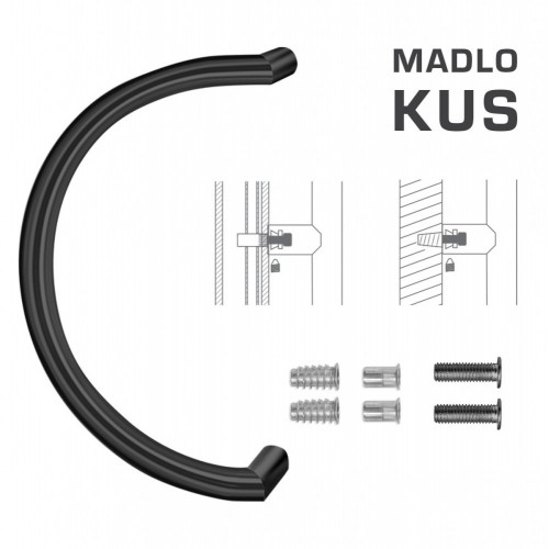 FT - MADLO kód K16 Ø 30 mm SP ks Čierna matná