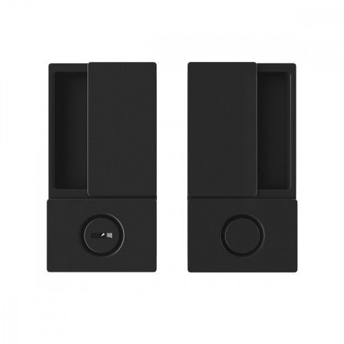 AGB - MUŠĽA WAVE na otváravé dvere WC Čierna matná