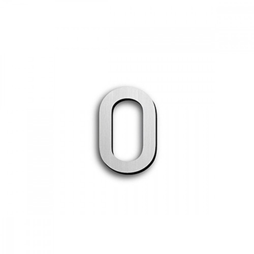 JNF - DOMOVÁ ČÍSLICA IN.34.003.PF "0" - 100 mm Nerez matná
