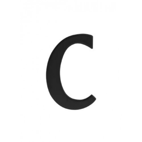 SO - BB992 - DOMOVÉ PÍSMENO "C" - 43 mm Čierna matná