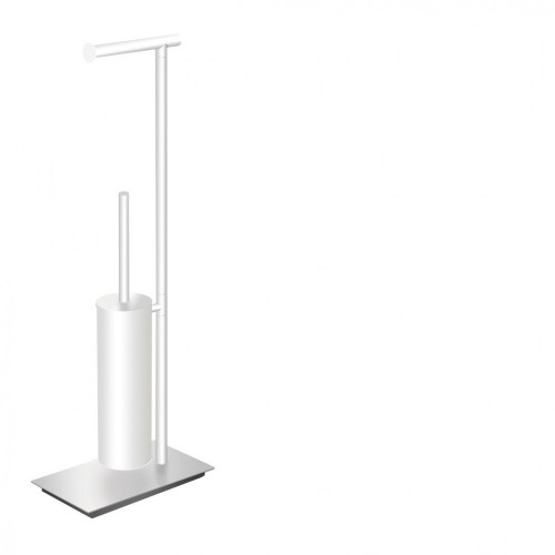 CB - SQUARE B9907 - Stojan na toaletný papier a WC kefu Biela matná