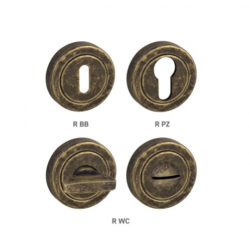 TI - ROZETA - R delená Bronz antik